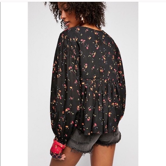 Free People Lady Lou Printed Top - Picture 2 of 6